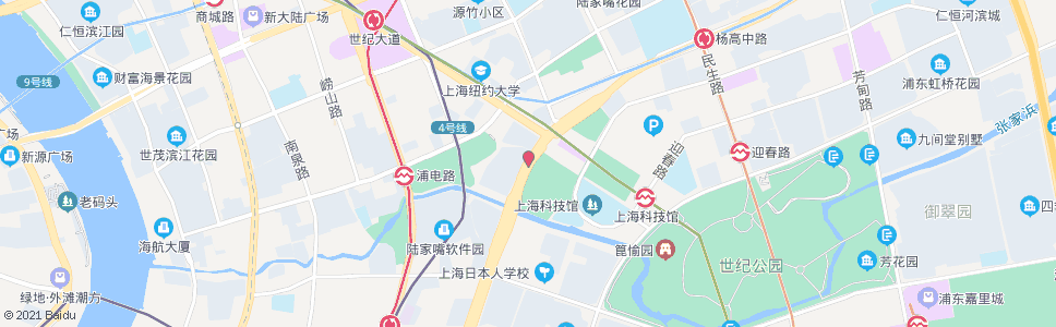 上海杨高南路世纪大道_公交站地图_上海公交_妙搜公交查询2024