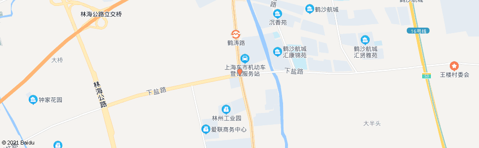 上海沪南路下盐路_公交站地图_上海公交_妙搜公交查询2025