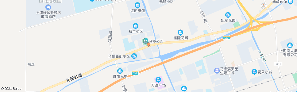 上海北松公路新街(马桥)_公交站地图_上海公交_妙搜公交查询2024