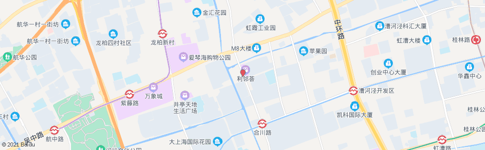 上海虹泉路合川路_公交站地图_上海公交_妙搜公交查询2024