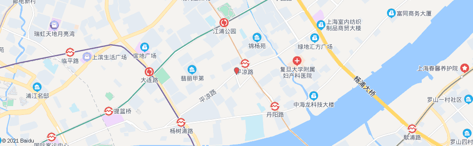 上海平凉路怀德路_公交站地图_上海公交_妙搜公交查询2024