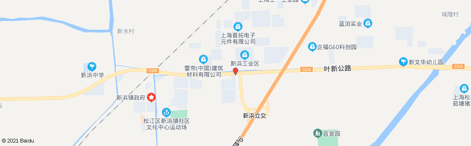 上海新工路叶新公路_公交站地图_上海公交_妙搜公交查询2024