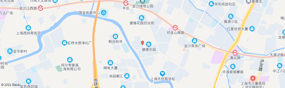 上海建德花园_公交站地图_上海公交_妙搜公交查询2025