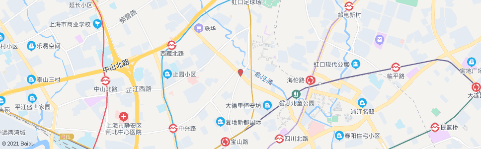 上海宝山路东宝兴路_公交站地图_上海公交_妙搜公交查询2024