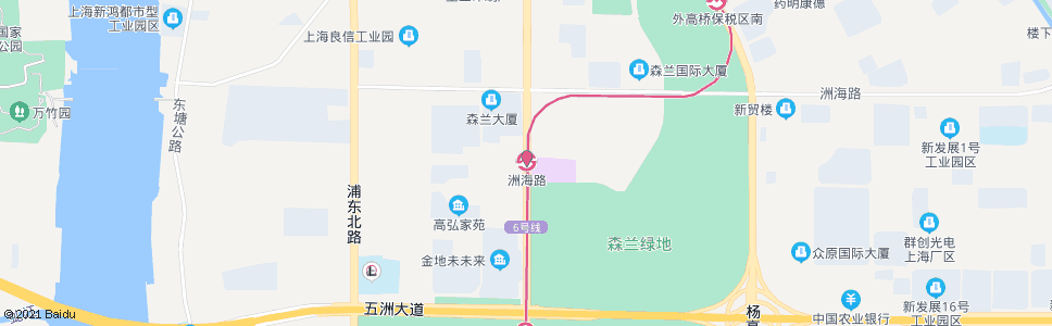 上海浦东北路洲海路_公交站地图_上海公交_妙搜公交查询2024