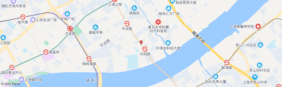 上海江浦路丹阳路_公交站地图_上海公交_妙搜公交查询2024