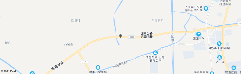 上海团青公路三团村中心路_公交站地图_上海公交_妙搜公交查询2025