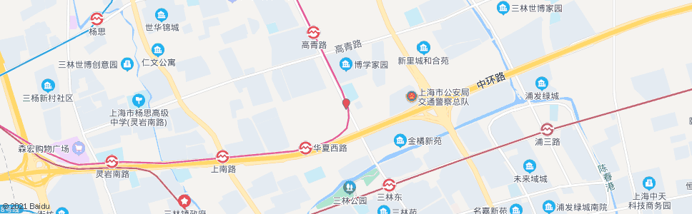 上海东明路联明路_公交站地图_上海公交_妙搜公交查询2024