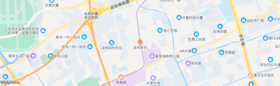 上海龙柏新村_公交站地图_上海公交_妙搜公交查询2024