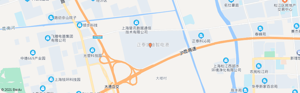 上海正泰电气公司_公交站地图_上海公交_妙搜公交查询2024