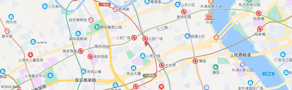 上海城市规划馆_公交站地图_上海公交_妙搜公交查询2024