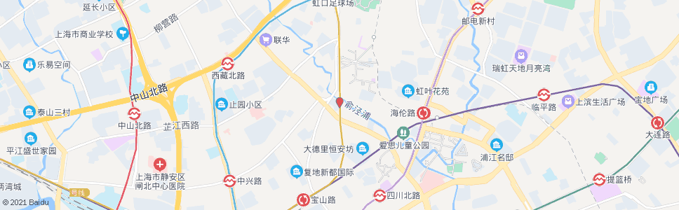 上海四川北路东宝兴路_公交站地图_上海公交_妙搜公交查询2024