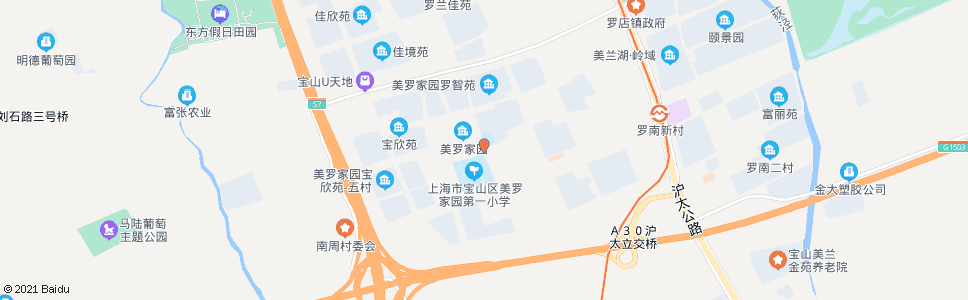 上海美安路罗智路_公交站地图_上海公交_妙搜公交查询2024