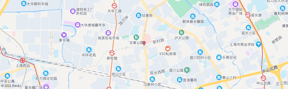 上海志丹路新村路(甘泉新村)_公交站地图_上海公交_妙搜公交查询2024