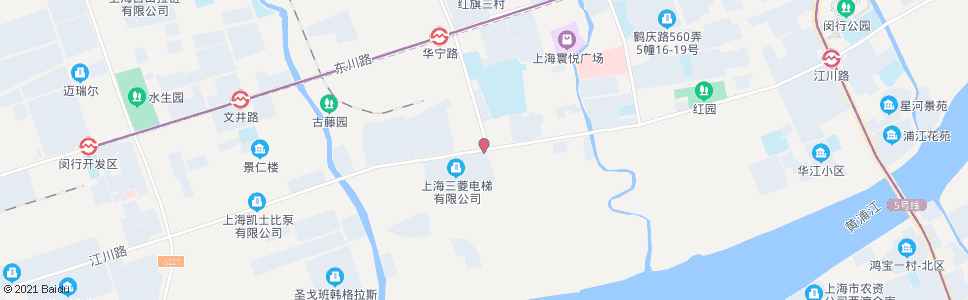 上海江川路华宁路_公交站地图_上海公交_妙搜公交查询2024