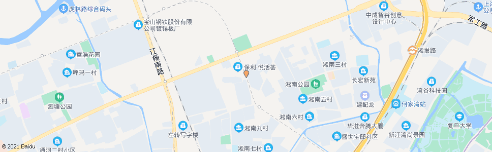 上海郁江巷路长江西路_公交站地图_上海公交_妙搜公交查询2024