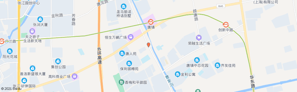 上海唐陆路唐镇路_公交站地图_上海公交_妙搜公交查询2024