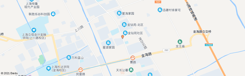 上海金钻路海松路_公交站地图_上海公交_妙搜公交查询2024