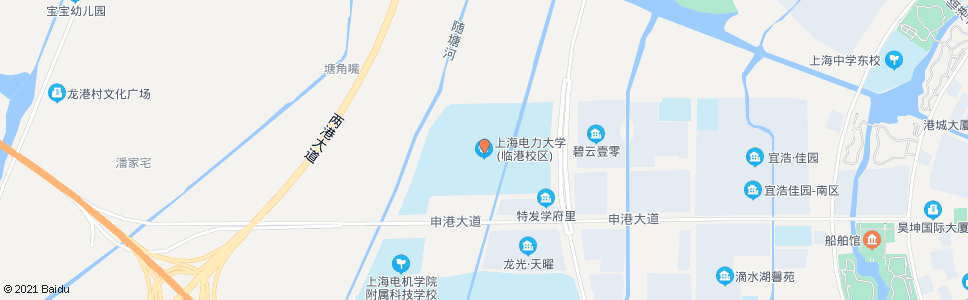上海电力学院_公交站地图_上海公交_妙搜公交查询2024