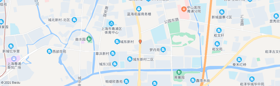 上海外青松公路公园路(桂花园)_公交站地图_上海公交_妙搜公交查询2024