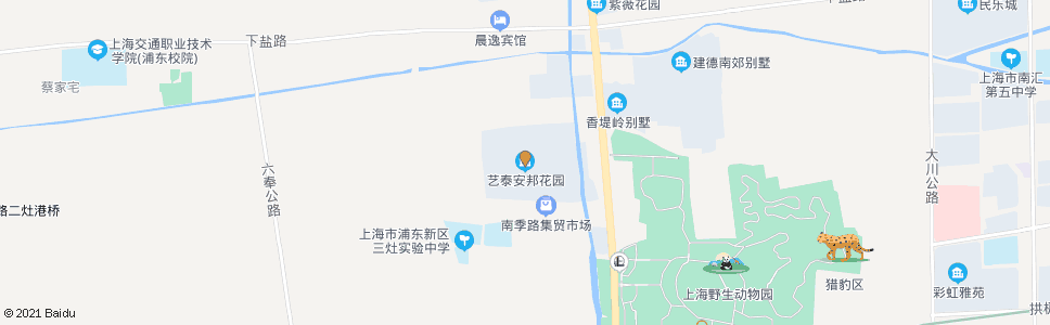 上海南六公路(艺泰安邦)_公交站地图_上海公交_妙搜公交查询2024