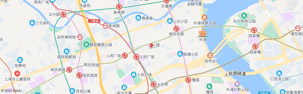 上海九江路浙江中路_公交站地图_上海公交_妙搜公交查询2024