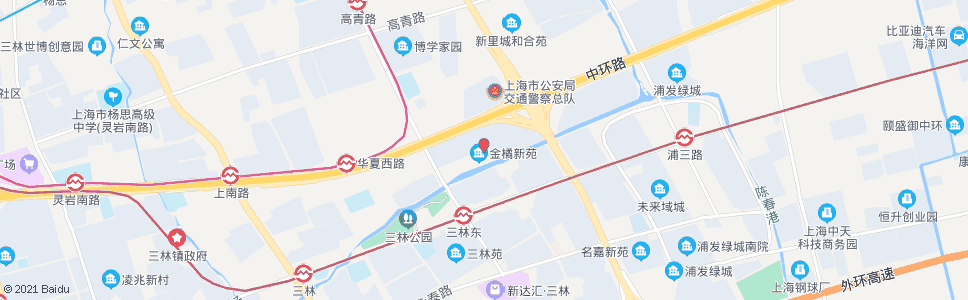上海尚博路环林东路_公交站地图_上海公交_妙搜公交查询2024