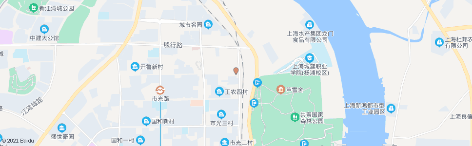 上海开鲁路白城路_公交站地图_上海公交_妙搜公交查询2025