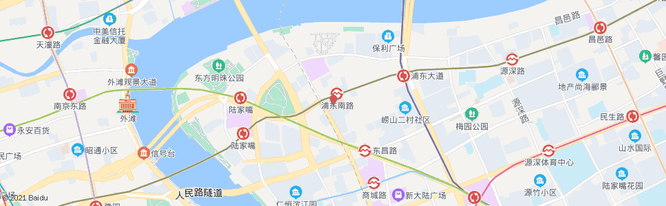 上海世纪大道浦东南路(东方医院)_公交站地图_上海公交_妙搜公交查询2024