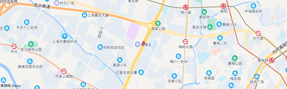 上海梅川路真北路_公交站地图_上海公交_妙搜公交查询2024