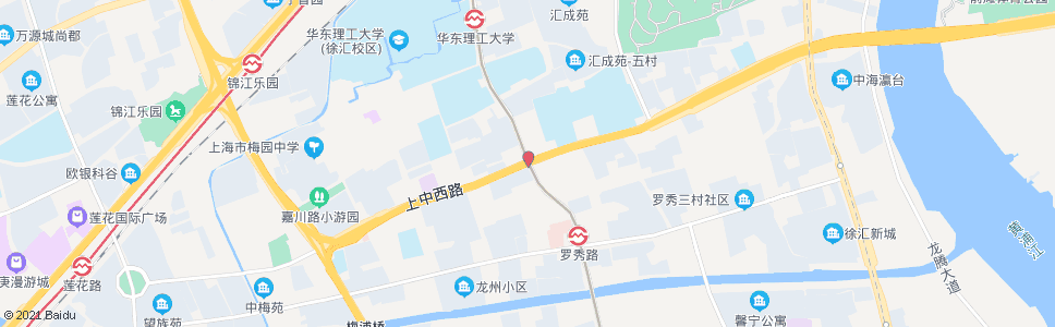 上海上中西路老沪闵路_公交站地图_上海公交_妙搜公交查询2024