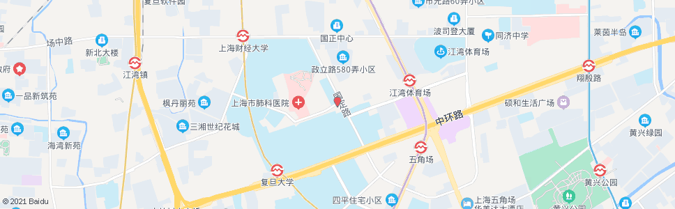 上海政民路国定路_公交站地图_上海公交_妙搜公交查询2024