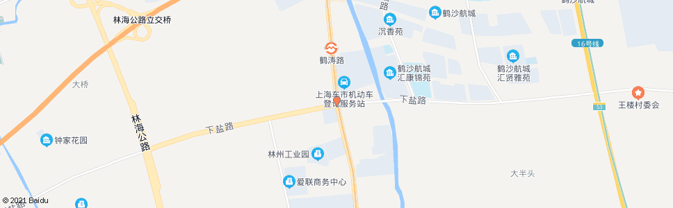 上海沪南公路下盐公路(招呼站)_公交站地图_上海公交_妙搜公交查询2024