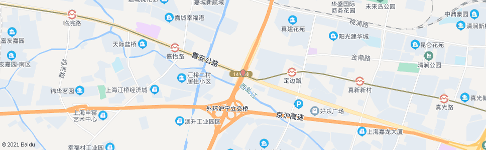 上海曹安路环西二大道_公交站地图_上海公交_妙搜公交查询2025