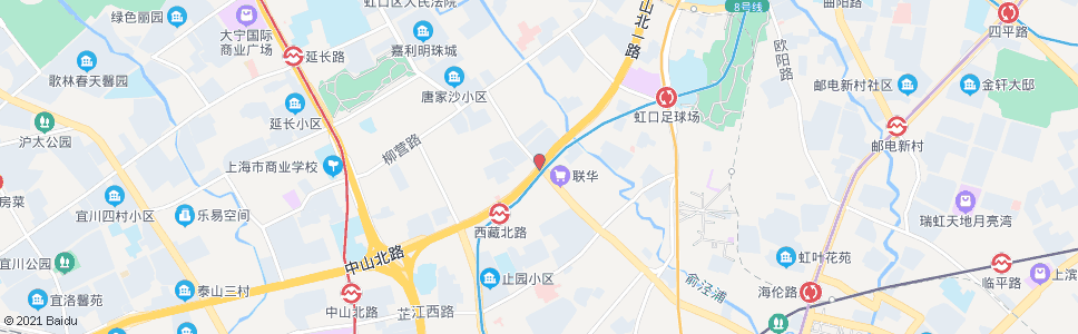 上海中山北一路东宝兴路_公交站地图_上海公交_妙搜公交查询2024