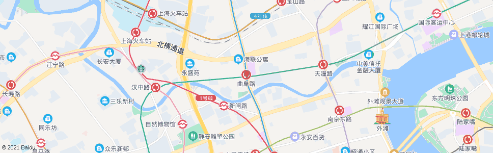 上海曲阜路西藏北路_公交站地图_上海公交_妙搜公交查询2024