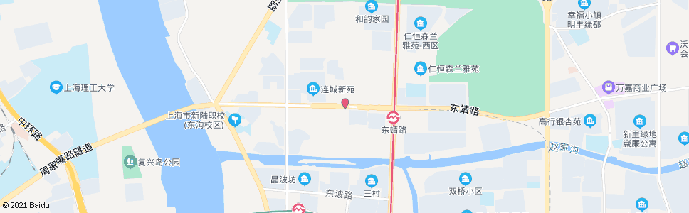 上海东靖路莱阳路_公交站地图_上海公交_妙搜公交查询2024