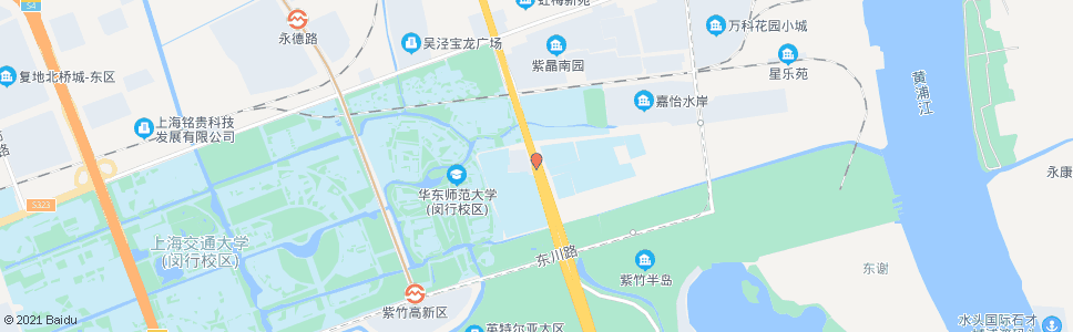 上海虹梅南路东海学院_公交站地图_上海公交_妙搜公交查询2024