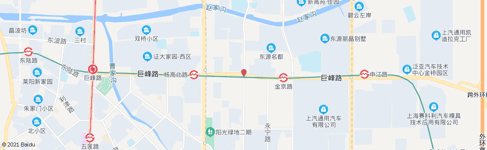 上海金高路巨峰路_公交站地图_上海公交_妙搜公交查询2024