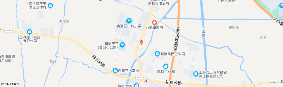 上海外青松公路白鹤卫生院(招呼站)_公交站地图_上海公交_妙搜公交查询2024