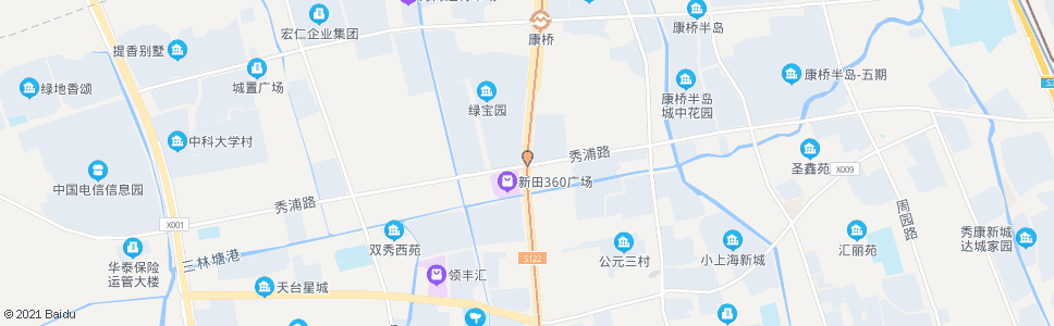 上海沪南公路秀浦路_公交站地图_上海公交_妙搜公交查询2024