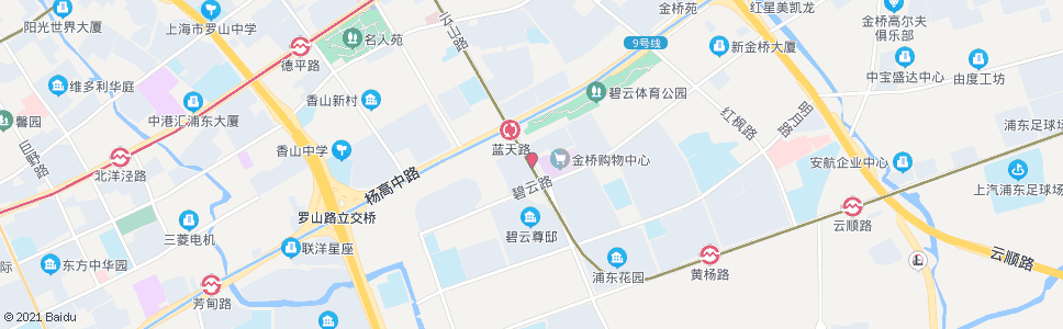 上海碧云路云山路_公交站地图_上海公交_妙搜公交查询2024