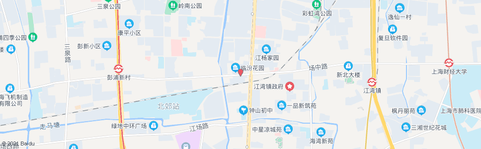 上海江杨南路场中路_公交站地图_上海公交_妙搜公交查询2024