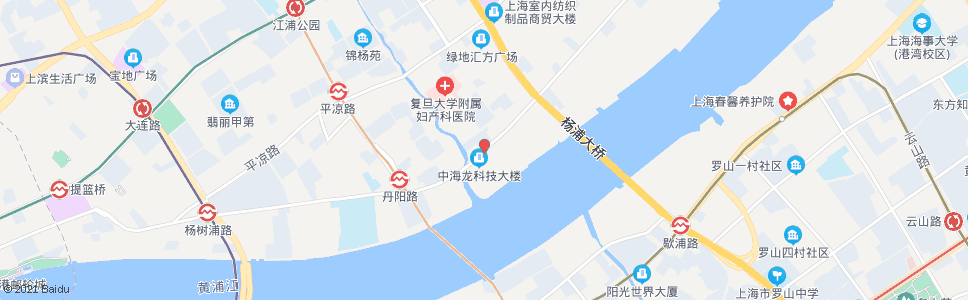 上海杨树浦路眉州路_公交站地图_上海公交_妙搜公交查询2024