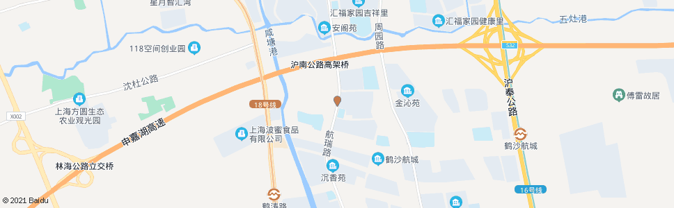 上海周东南路鹤沙路_公交站地图_上海公交_妙搜公交查询2024