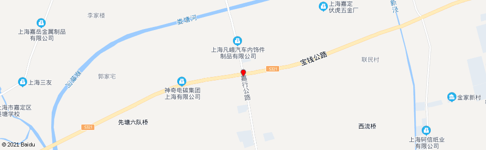 上海嘉行公路宝钱公路_公交站地图_上海公交_妙搜公交查询2024