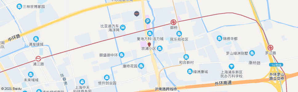 上海沪南公路康花路_公交站地图_上海公交_妙搜公交查询2024