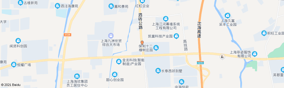 上海莘砖公路泗砖公路_公交站地图_上海公交_妙搜公交查询2024