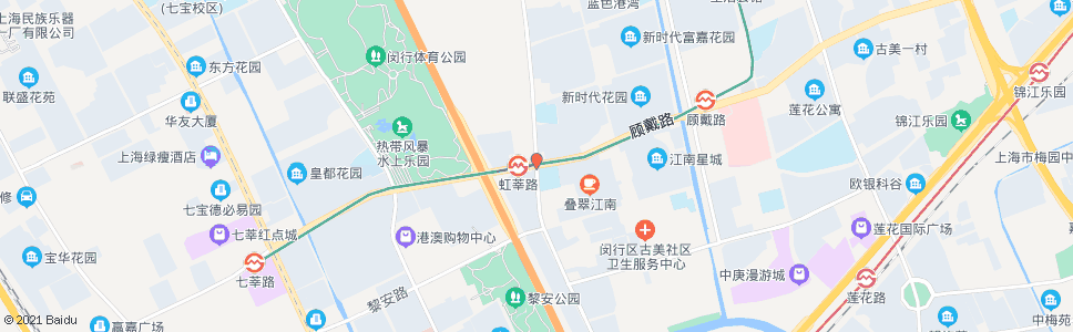 上海虹莘路顾戴路_公交站地图_上海公交_妙搜公交查询2024