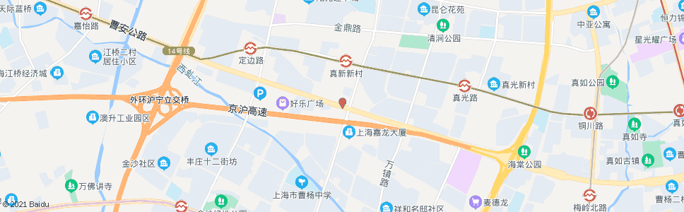 上海曹安公路祁连山南路_公交站地图_上海公交_妙搜公交查询2024